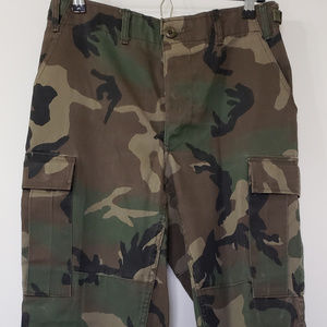 Womens Drawstring Military Camo Pants